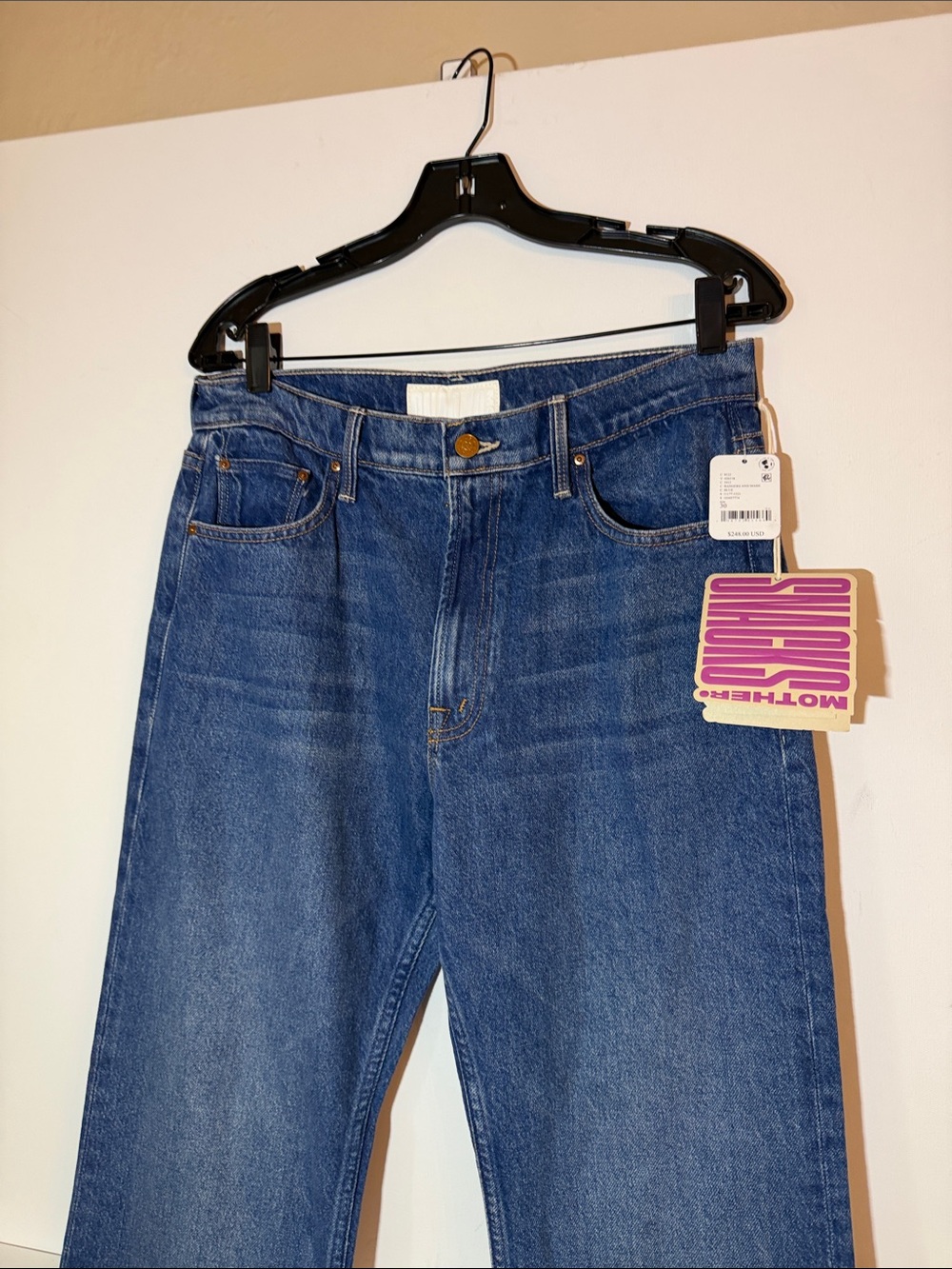 Mother Snacks The Mixer Heel In Bangers and Mash Straight Leg Sz 30 - Picture 3 of 9